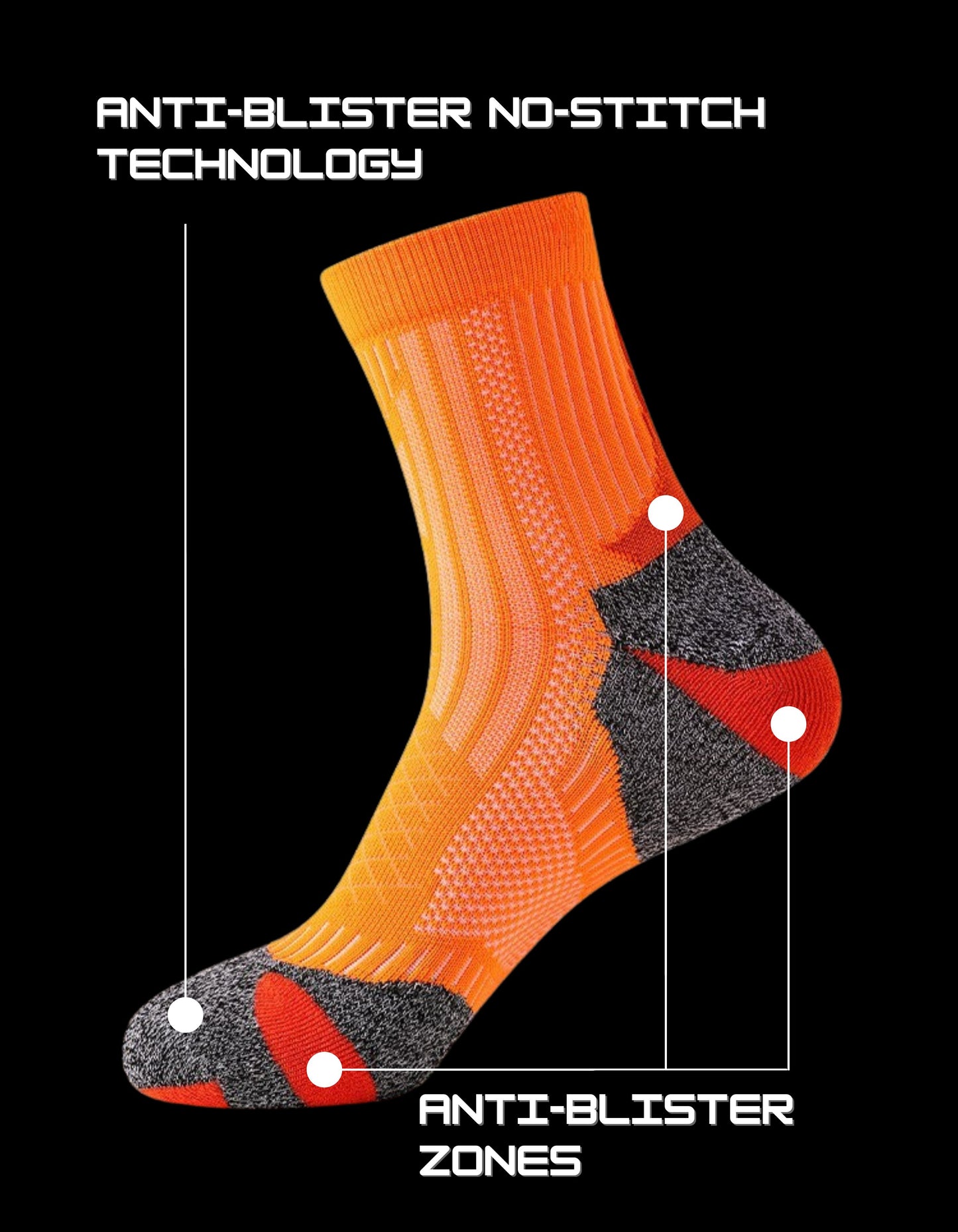 Calcetines para correr. Compra 2 par y recibe 3 gratis.
