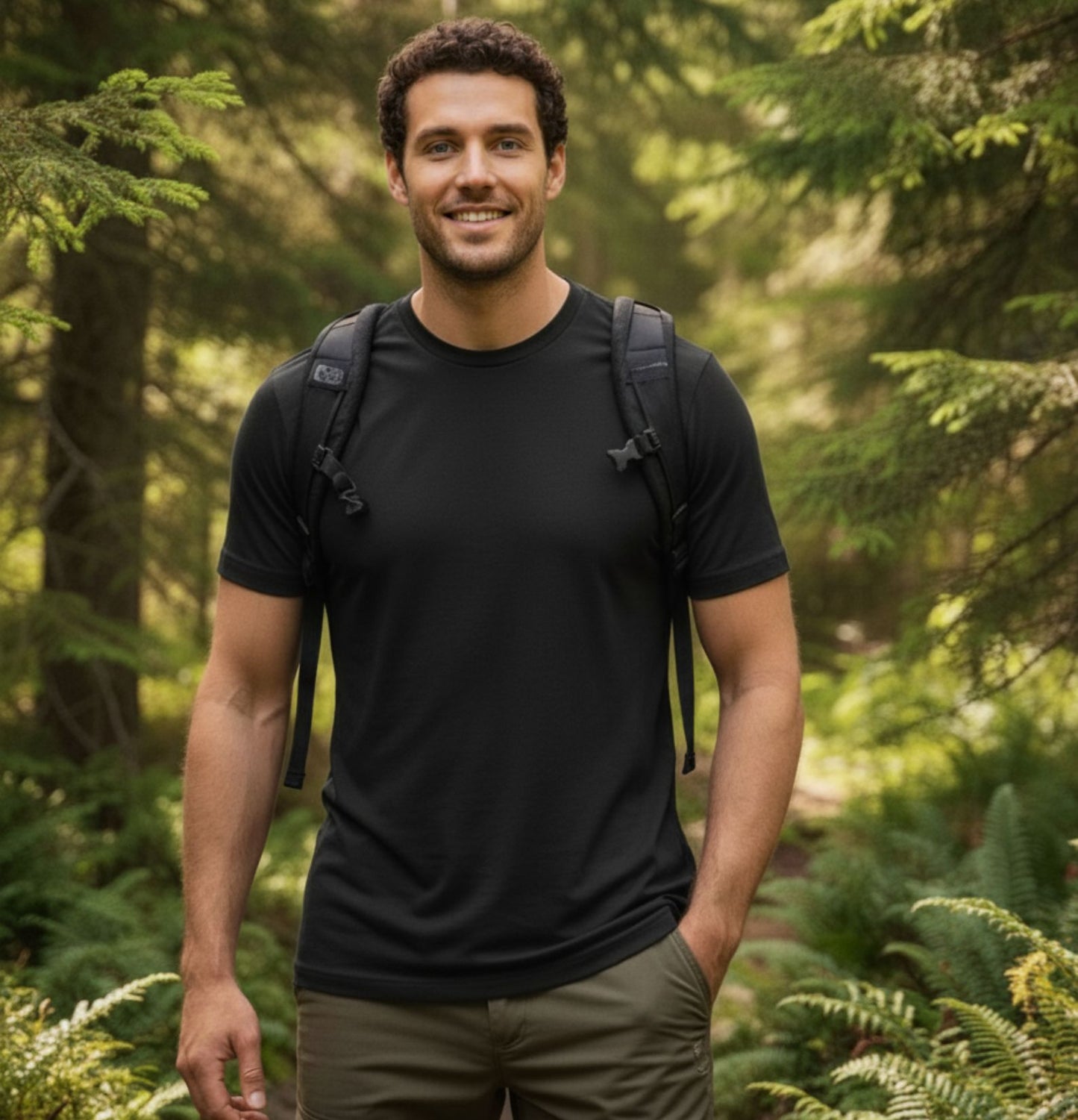 100% Merino Wool T-shirt for Men + GIFT 1 pair of Merino Wool socks