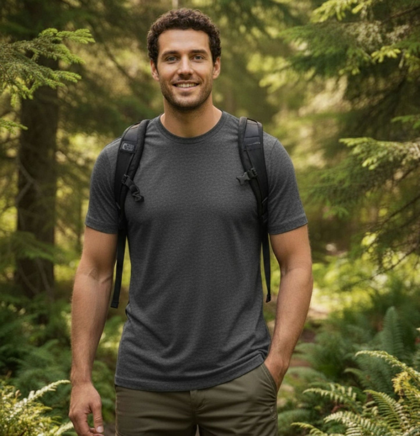 100% Merino Wool T-shirt for Men + GIFT 1 pair of Merino Wool socks