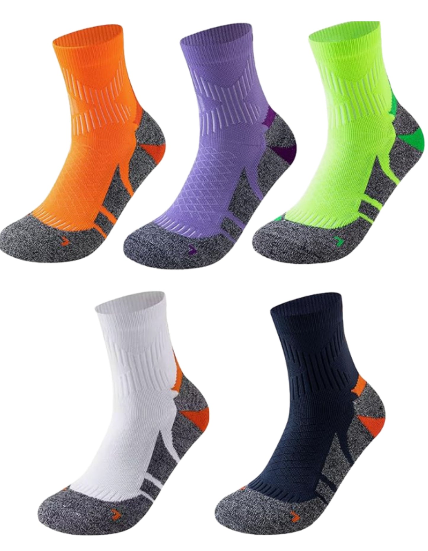 Calcetines para correr. Compra 2 par y recibe 3 gratis.